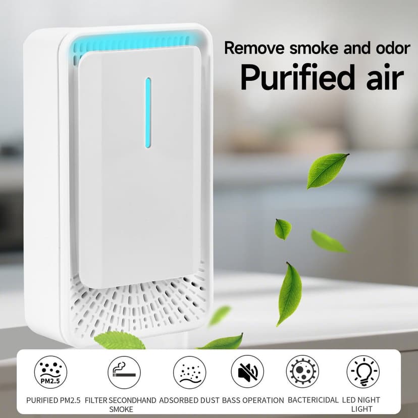 EGNMCR Negative Purifier With Smart Bactericidal Odor Removal PM2.5 Reduction Plugin Type For Home Office Use air purifier