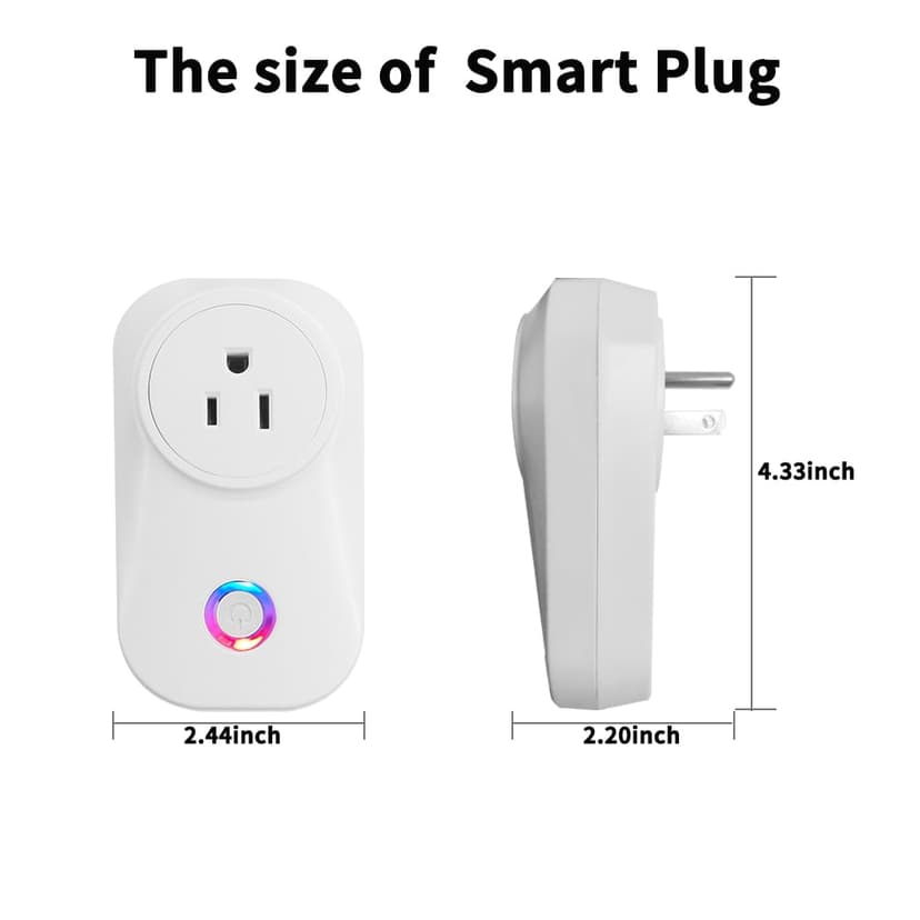 TRIDENT Tuya Home Wifi Smart Electrical Plug With Socket Customized Timer Outlet for Google Home Alexa Smart Plug