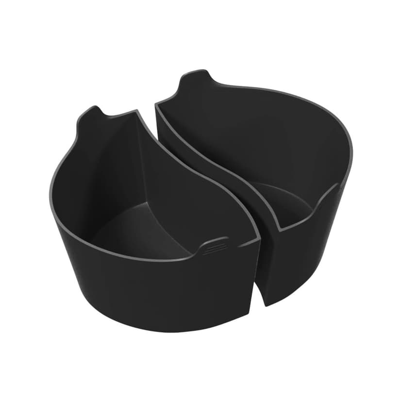 LEEYNEERSilicone Slow Cooker Liners Compatible with Crock Pot 6-8 Qt Slow Cooker Divider Allows Cooking Two Different Meals at Once Time Reusable Silicone Divider Insert Dishwasher Safe