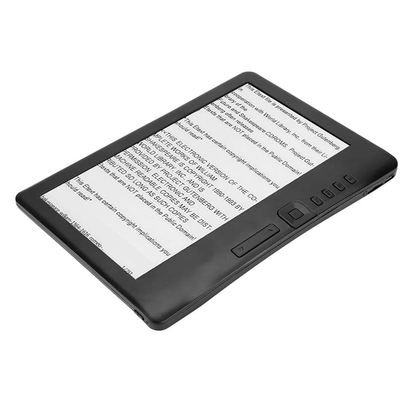 7inch Colorful Screen E-Book Reader High Resolution Built-in Backlight Easy Operation Adjustable Multifunctional Support TF Card with PU Cover for Teenage Adult Home