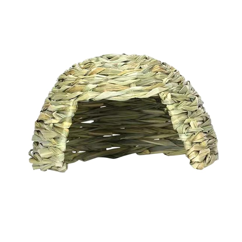 Transemion Comfortable Playhouse Baby Rabbit Hideaway Hut for Chinchilla Play and Sleep 25cmx17cm Green 25x17cm