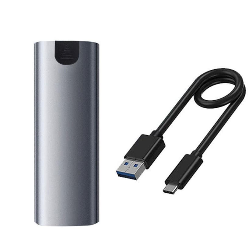 M.2 NVMe SSD Enclosure USB 3.1 Gen2 10Gbps External Hard Drive Case for M-Key B+M Key 2230/2242/2260/2280 SATA/PCIe M.2 Solid State Drive