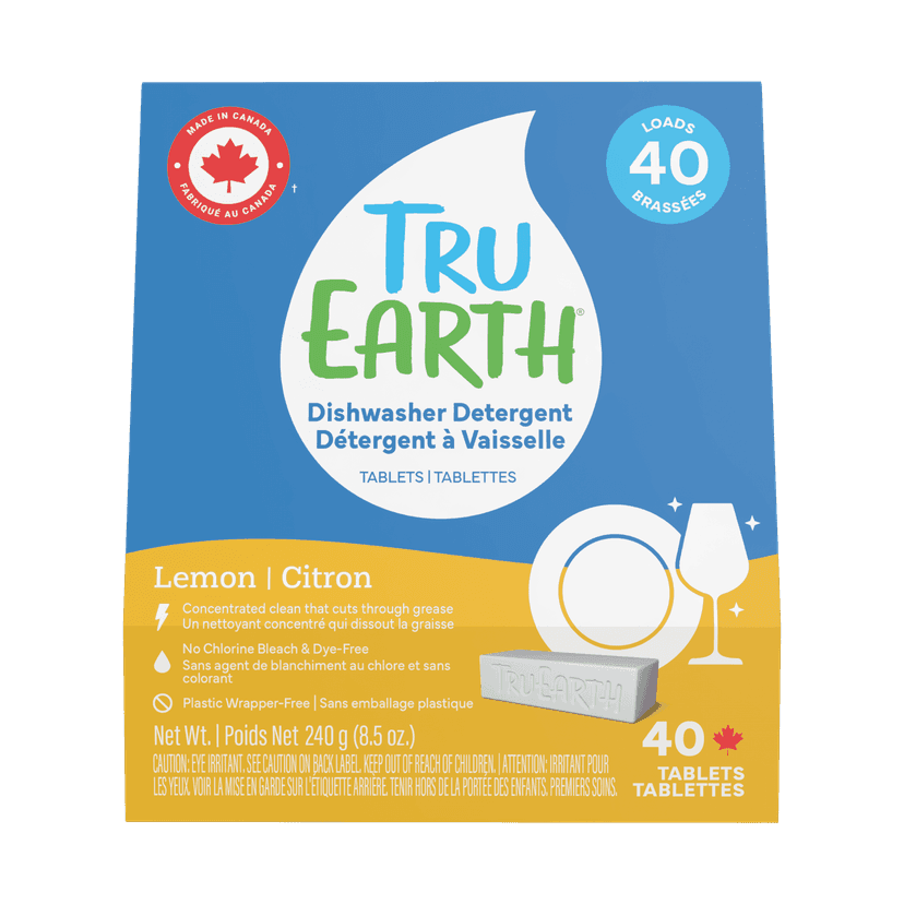 Tru Earth Dishwasher Detergent Tablets - 40 Tablets - Lemon