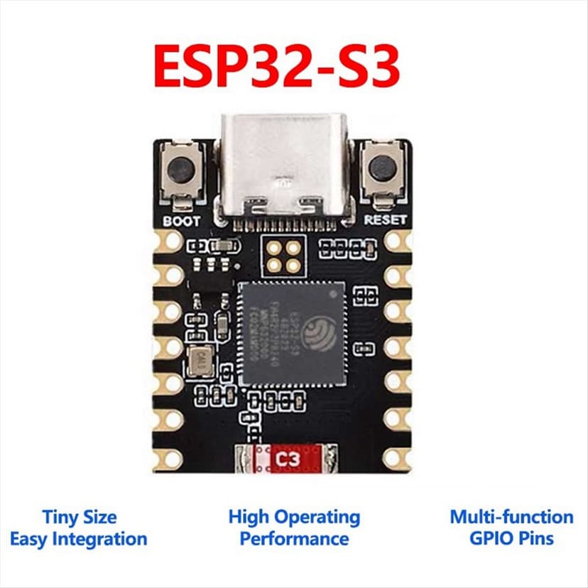 ESP32-S3 MINI Development Board Support 2.4GHz Wi-Fi and Bluetooth5 RISC-V Low Power Without 0.42-Inch OLED Display