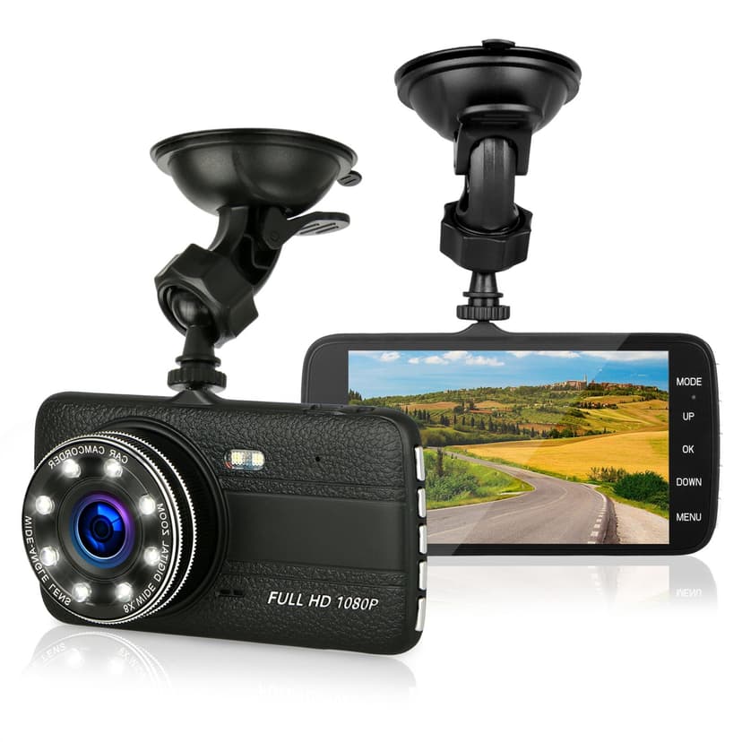 LinkStyle 4"/4.5" IPS Screen Full HD 1080P DVR Dash Cam, Car Dashboard Camera Video Recorder w/ G-sensor Emergency Recording, Night vision, WDR, Loop Recording, Parking Mode, 170°Wide Angle