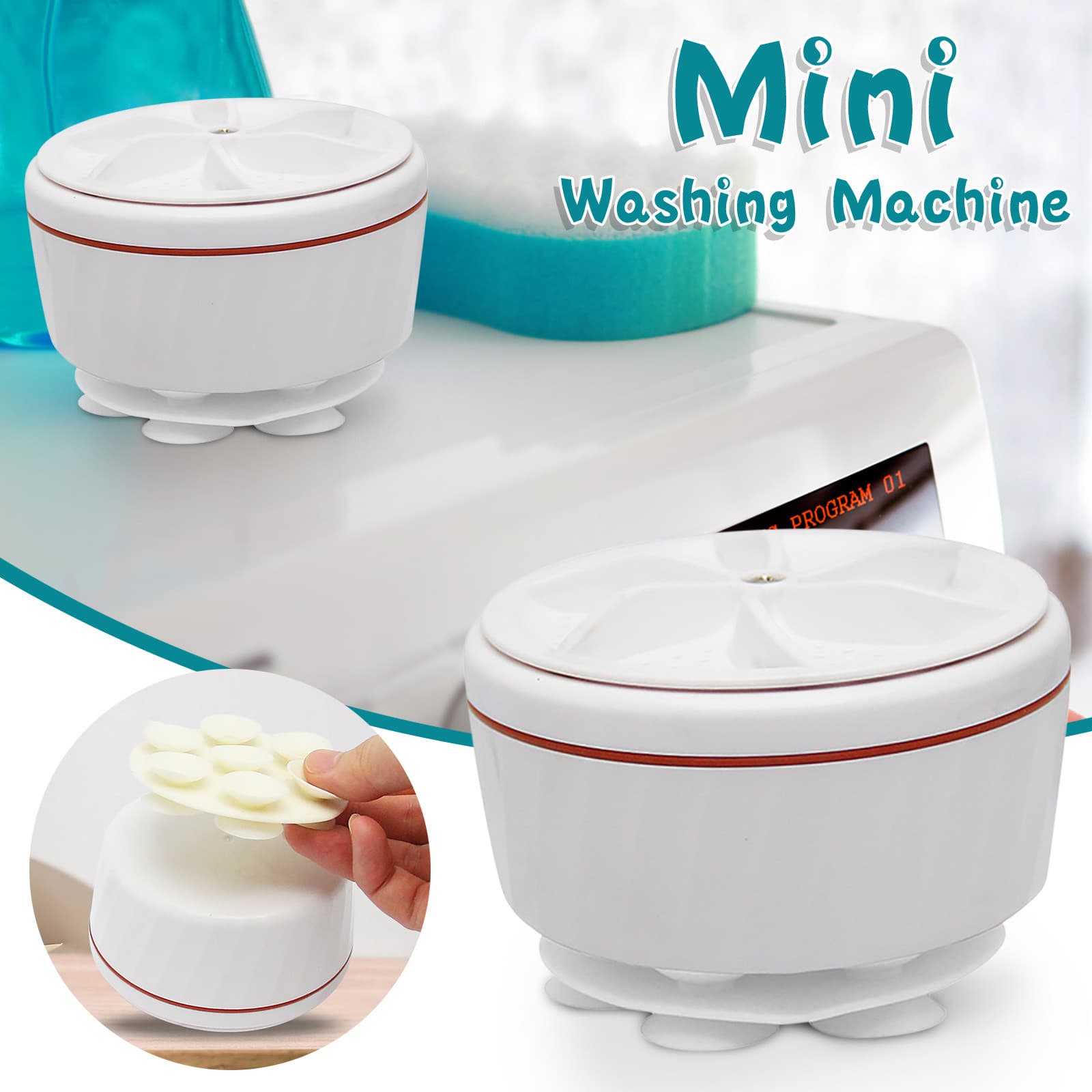Black Friday TIMIFIS Kitchen Gadgets Mini Washing Machine Socks Panties Mini Turbo Washing Machine Dorm Portable Lazy Washing Machine