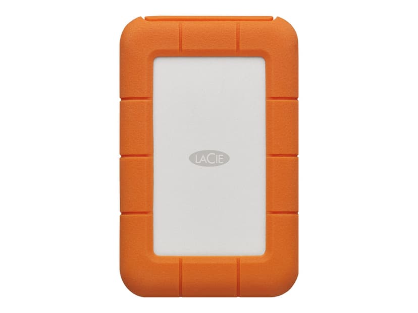 LaCie Rugged USB-C 2TB External Hard Drive Portable HDD - USB 3.0 compatible, Drop Shock Dust Rain Resistant, for Mac and PC Computer Desktop Workstation Laptop, 1 Month Adobe CC (STFR2000800)