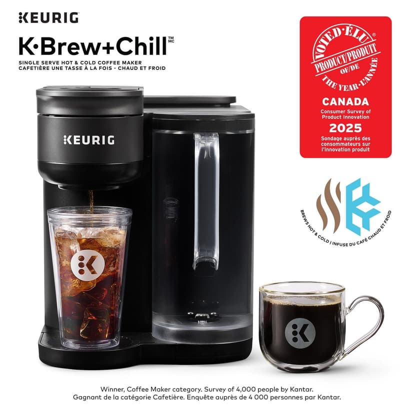 K-Brew+Chill, Single Serve Hot & Cold K-Cup Pod Coffee Maker