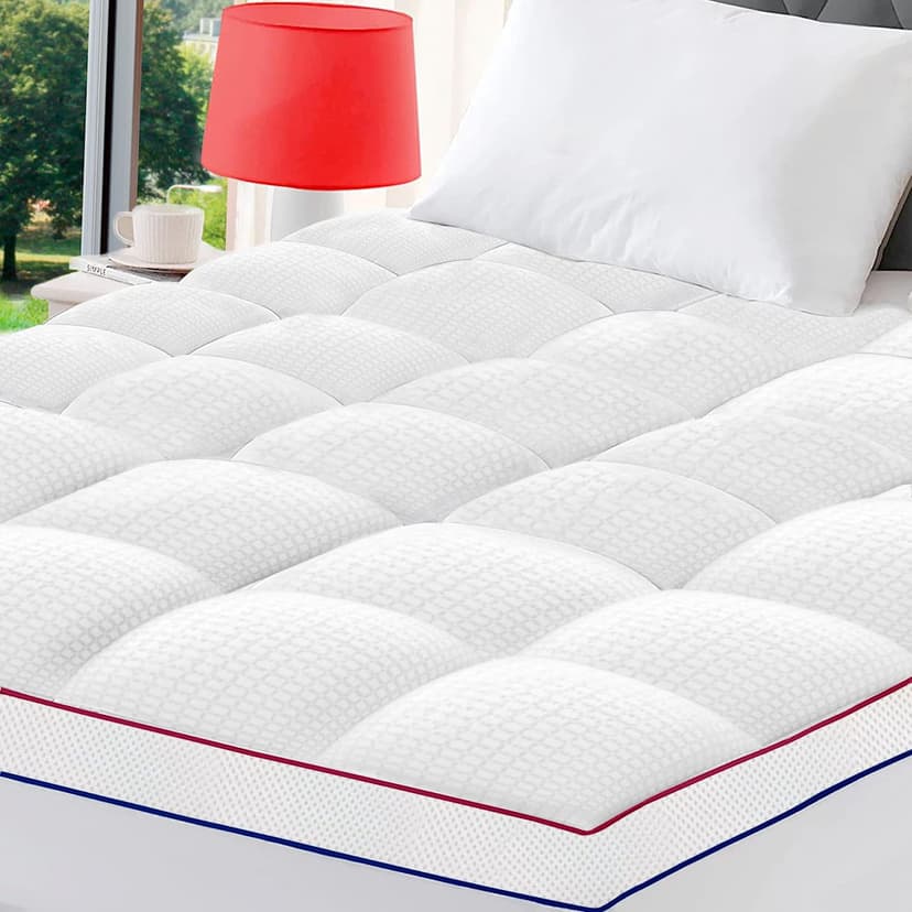 Extra Thick Mattress Topper Double/Full Size Winter Warm Mattress Pad Cover 800GSM 400 TC Breathable Pillow Top 8-21 Inch Elastic Deep Pocke