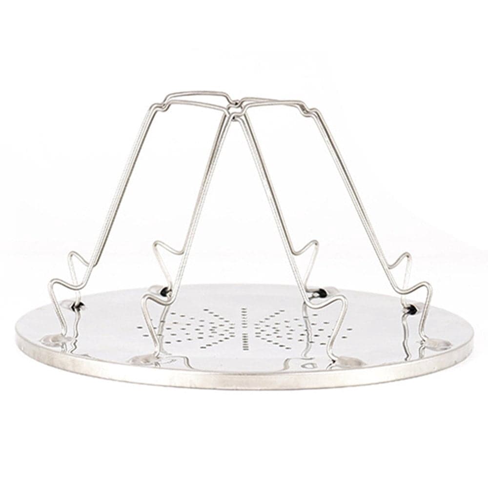 4 Slice Outdoor Camping BBQ Toaster Tray Foldable Bread Toast Rack Grill