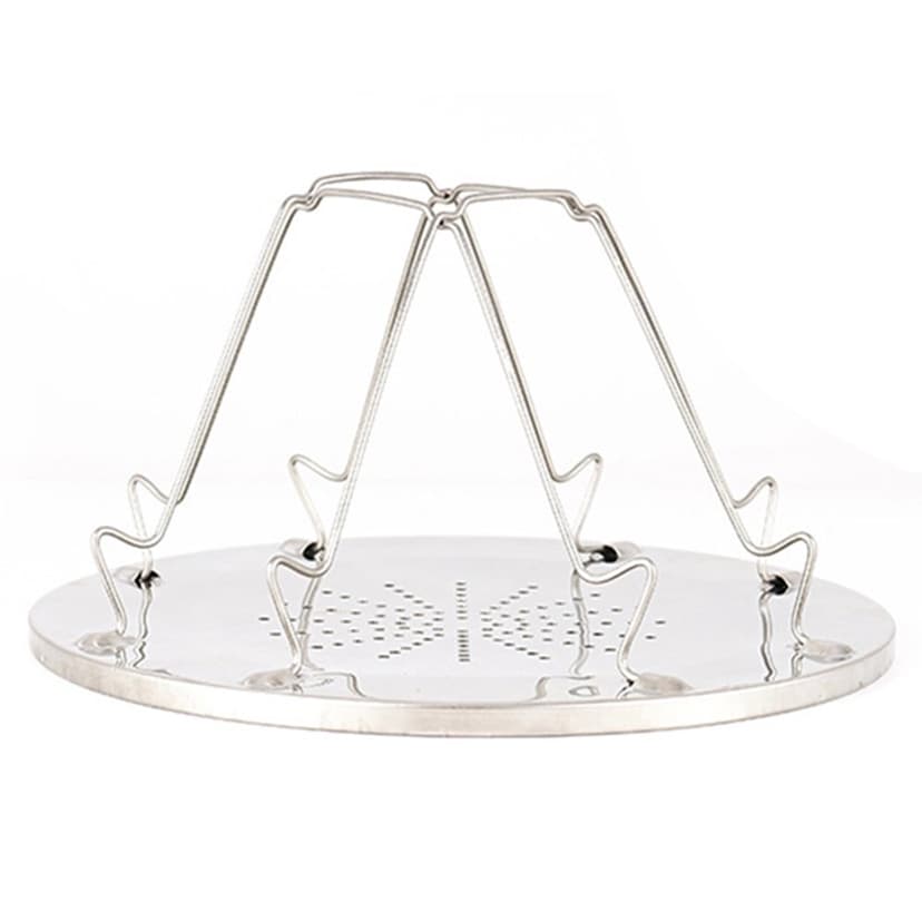 4 Slice Outdoor Camping BBQ Toaster Tray Foldable Bread Toast Rack Grill