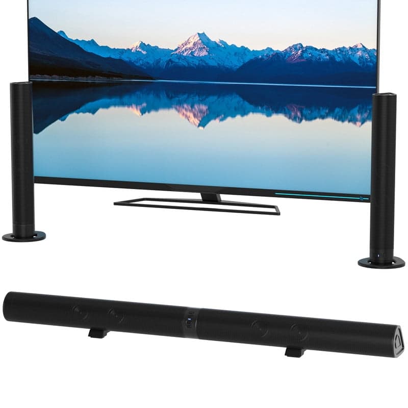 MotorGenic 2-in-1 Detachable Sound Bar with Wireless Subwoofer & Bluetooth 5.3, with 4 Spearkers Immersive Home Theater System for TV, PC