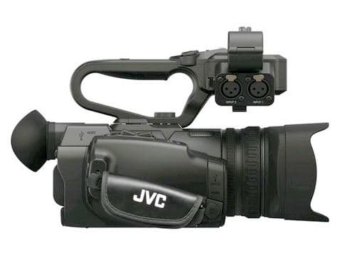 JVC GY-HM250U Ultra 4K HD 4KCAM Professional Camcorder + Top Handle Audio Unit