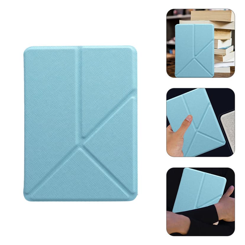 unbranded Slim Lightweight Microfiber EReader Protective Cover with Auto Wake Function Blue for 10th 6.4 Inch