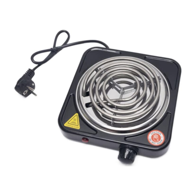 Burner Cooktop Compact And Portable Adjustable Temperature Hot Plate 1000(W) Stainless Barbecue Grills