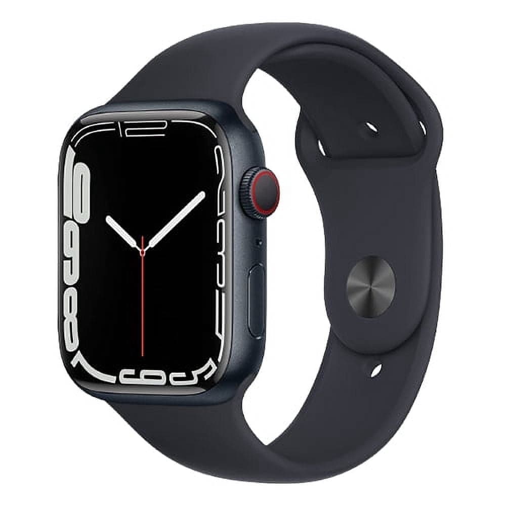 Refurbished Apple Watch Series 7 Aluminum 41 mm (GPS + Cellular) Midnight Black (Grade A)