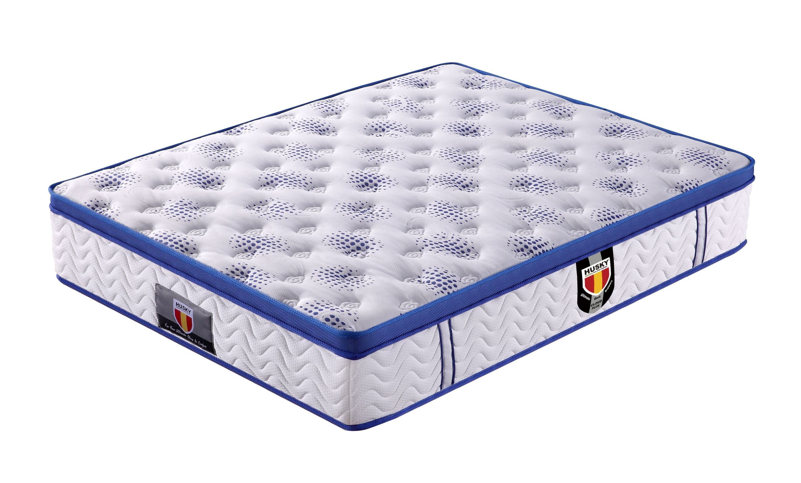 Husky® Five Star Comfort "Cloud Plus" - Ultra Plush HD Pocket Springs, Euro.Pillow-Top - King Mattress