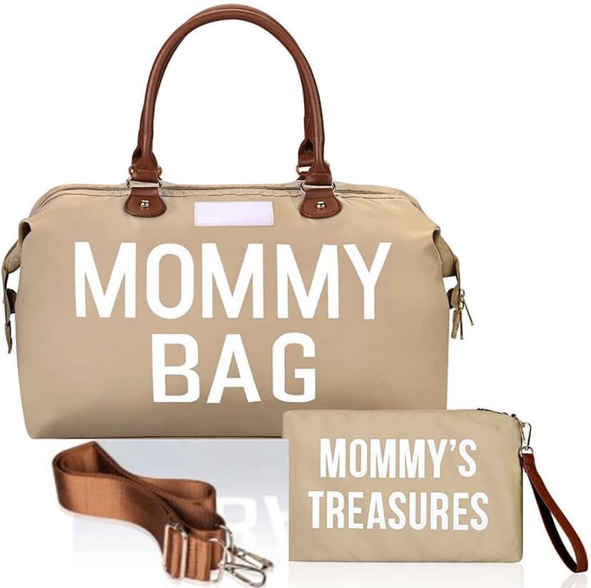 Jinsinto Hospital Mommy Bag Diaper Bag Supplied with 1 Shoulder Strap Beige