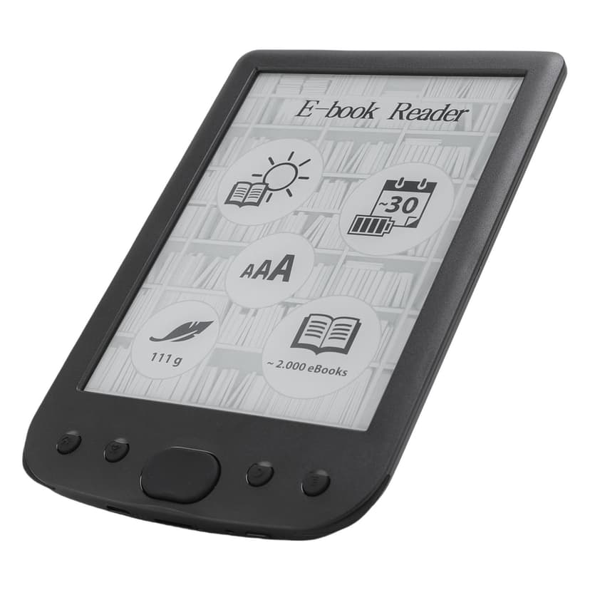 E Reader, 6 Inch Portable Touch Screen Ebook Reader, Eye Friendly Electronic Book Reader with Protective Case, 2500mAh Battery