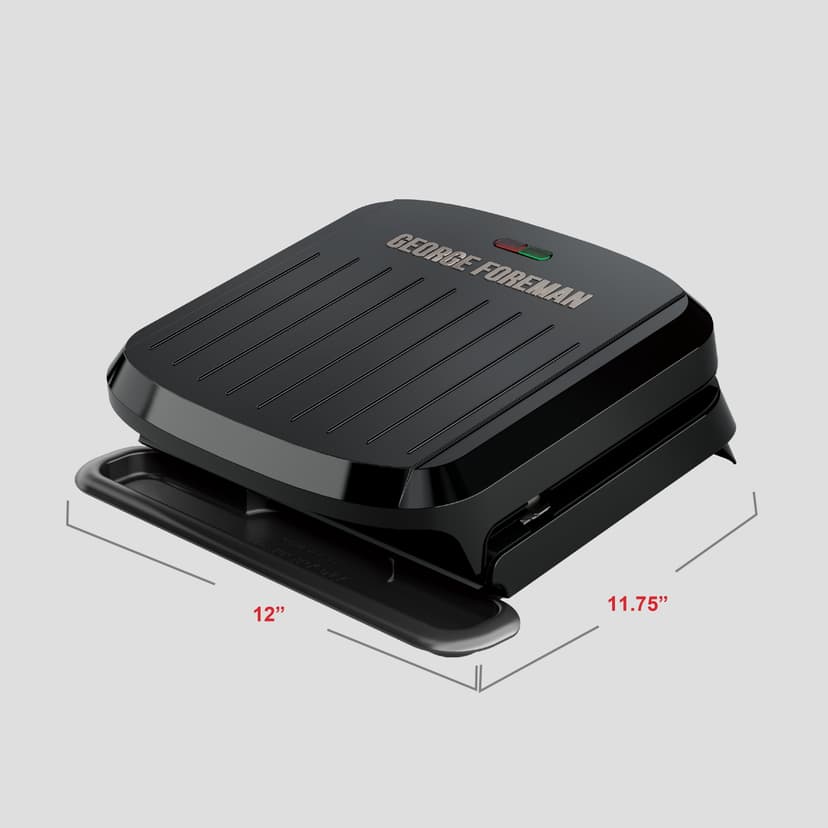 George Foreman 4-Serving Removable Plate Grill and Panini Press, GRP1065BC