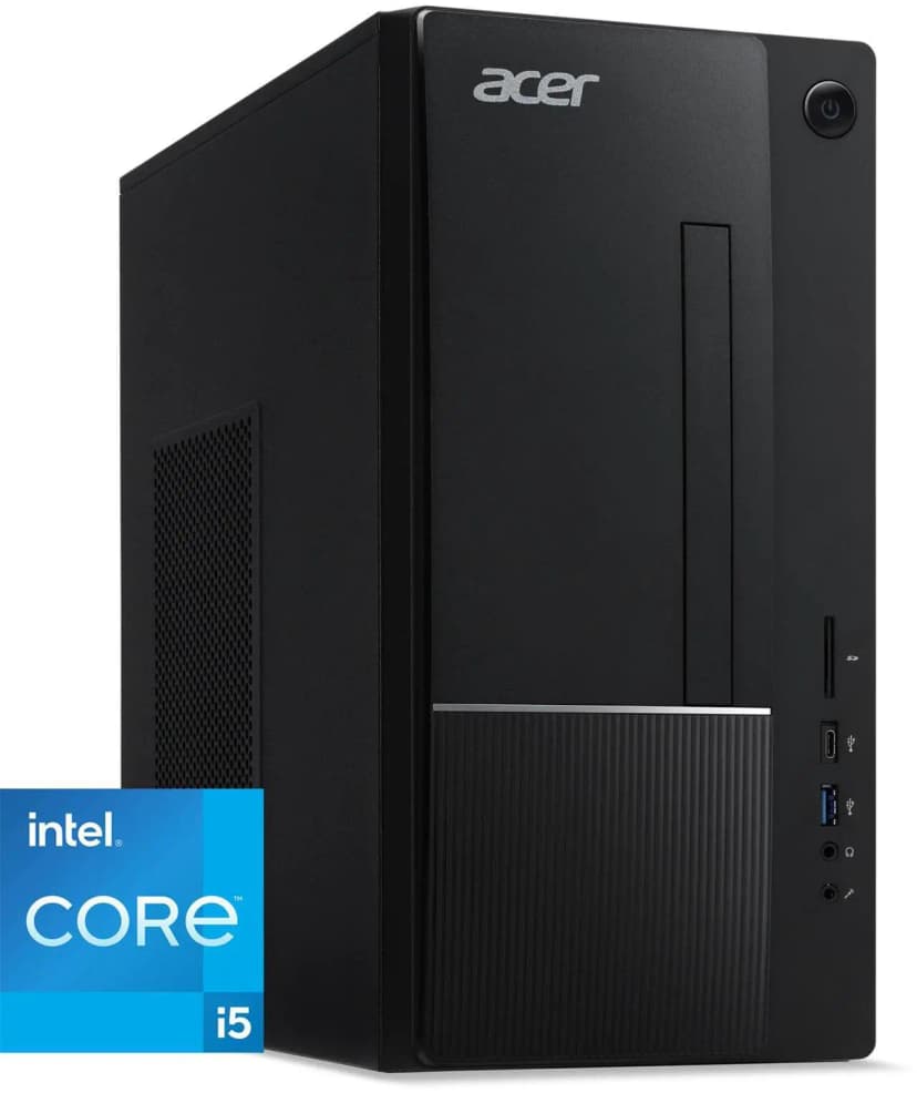 Acer Aspire Desktop Computer Intel Core i5-14400, Intel UHD Graphics 730, 8GB DDR5, 512 GB PCIe SSD, Windows 11 Home 64-bit - TC-1775-UR11