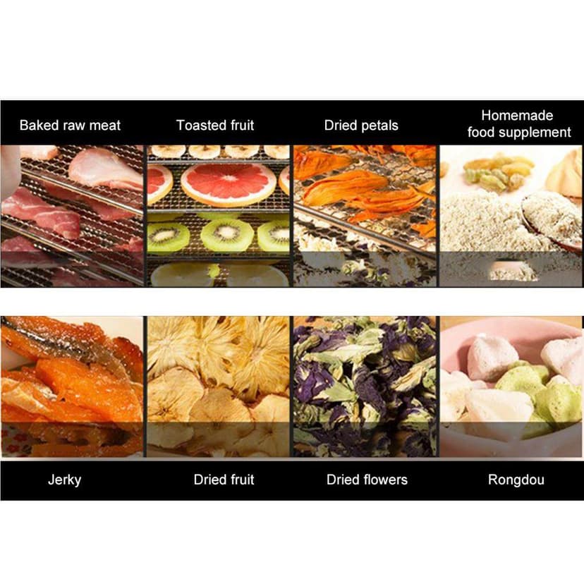 Langgg Kitchen Non-Stick Silicone Dehydrator Sheets for Fruit Reusable Food Dehydrator Sheets Dryer Mesh
