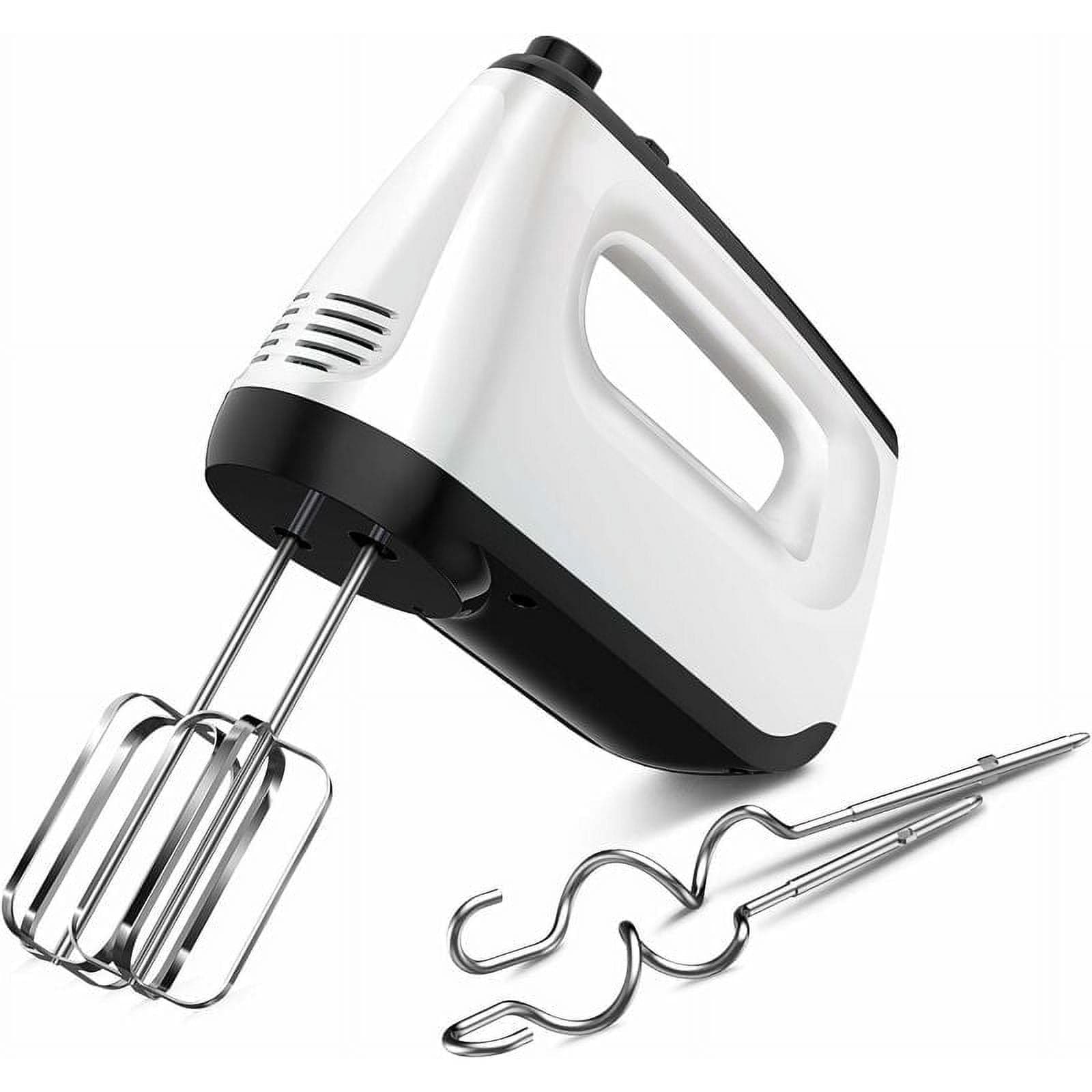 Hand Mixer, 6 Speed Levels 400W with 2 Whisks and 2 Dough Hooks, Turbo Function, Eject Button Design, Portable Mixer for Baking, for Sauces, Cream, Cream