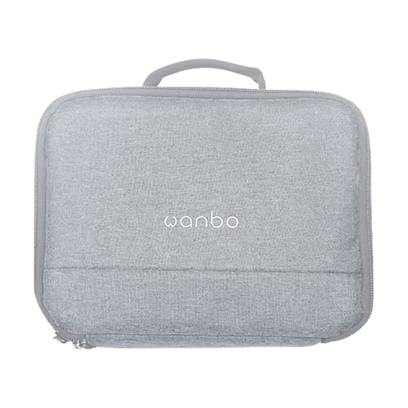 Riwcyla Wanbo Projector Case Carrying Bag for Wanbo Projector Travel Carrying,Bag with Adjustable Shoulder StrapAccessories Storage Pockets (Fits Most Major Projectors)
