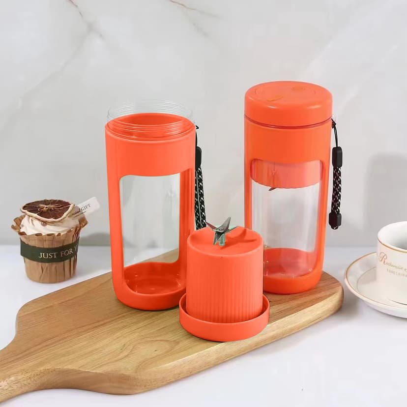 TIMIFIS Cooling Fan Portable Blenders , Juicer for Shakes , Fruit Juicer Usb Rechargeable with 6 Blades, Handheld Blenders for Sports Travel and Outdoors Rechargeable Fan