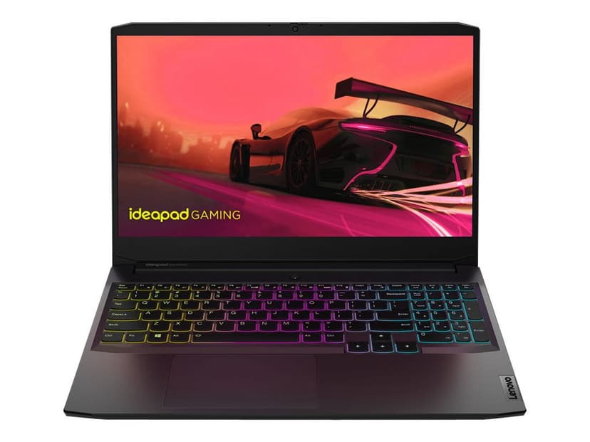 Lenovo IdeaPad Gaming 3 15ACH6 82K2 - 180-degree hinge design - AMD Ryzen 5 - 5600H / up to 4.2 GHz - Win 11 Home - GF RTX 3050 Ti - 8 GB RAM - 512 GB SSD NVMe, TLC - 15.6" IPS 1920 x 1080 (Full HD) @ 120 Hz - Gigabit Ethernet - Wi-Fi 6 - shadow black - kbd: US