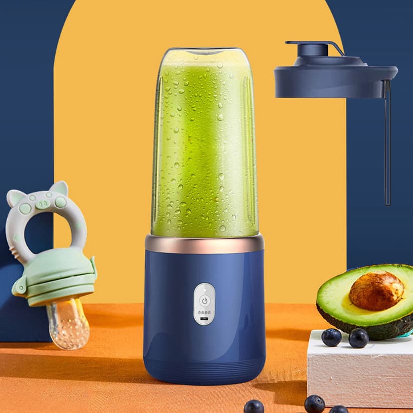 Czzoypi Blenders for Shakes and Smoothies, Portable Mixers, Fruit Juicer USB Rechargeable with 6 Blades, Handheld Blenders for Sports Travel and Outdoors, Small Electrics Mini Blenders