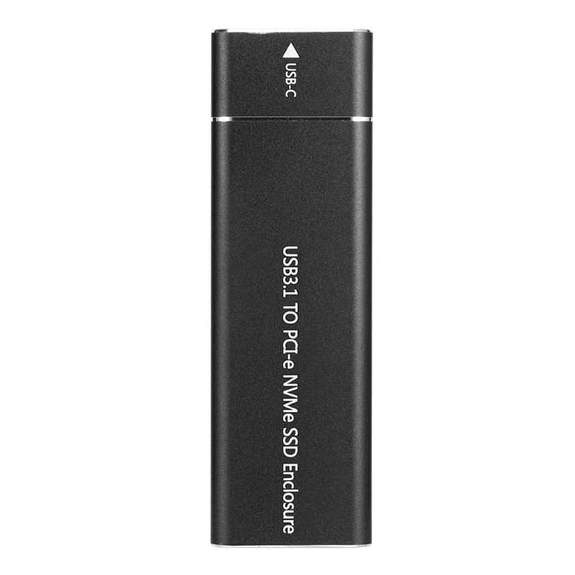 Yeacher M.2 NVME Solid State Drive Box USB3.1 Type-C Input Interface Aluminum Alloy Shell Material High Speed Transmission Black
