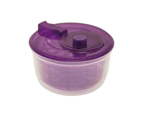 Starbasix Salad Spinner, 4L Capacity, Ergonomic Handle, Multi-Use Basket Colander, Transparent Serving Bowl, Easy Clean Salad Leaves, Vegetables, Fruits