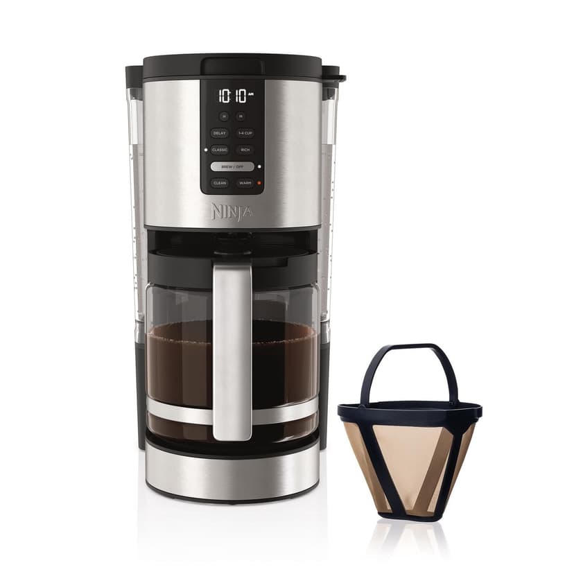 Ninja DCM200C Programmable XL 14-Cup Coffee Maker, 14-Cup Glass Carafe, with Permanent Filter, Stainless Steel