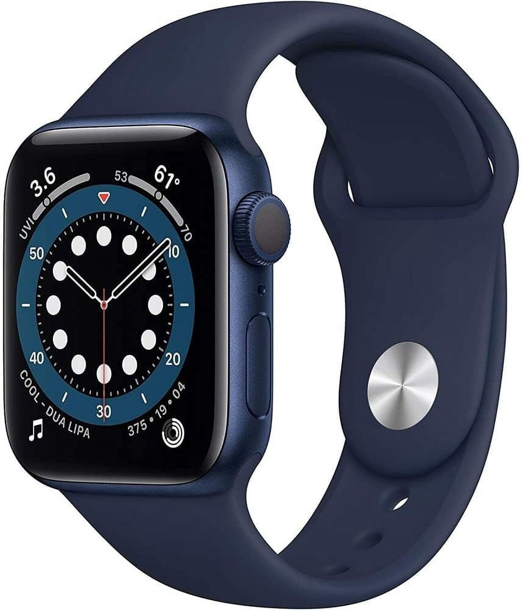 Refurbished Apple Watch Series 6 Aluminum 44mm A2292 (GPS Only, No Cellular) Blue (Grade A+)