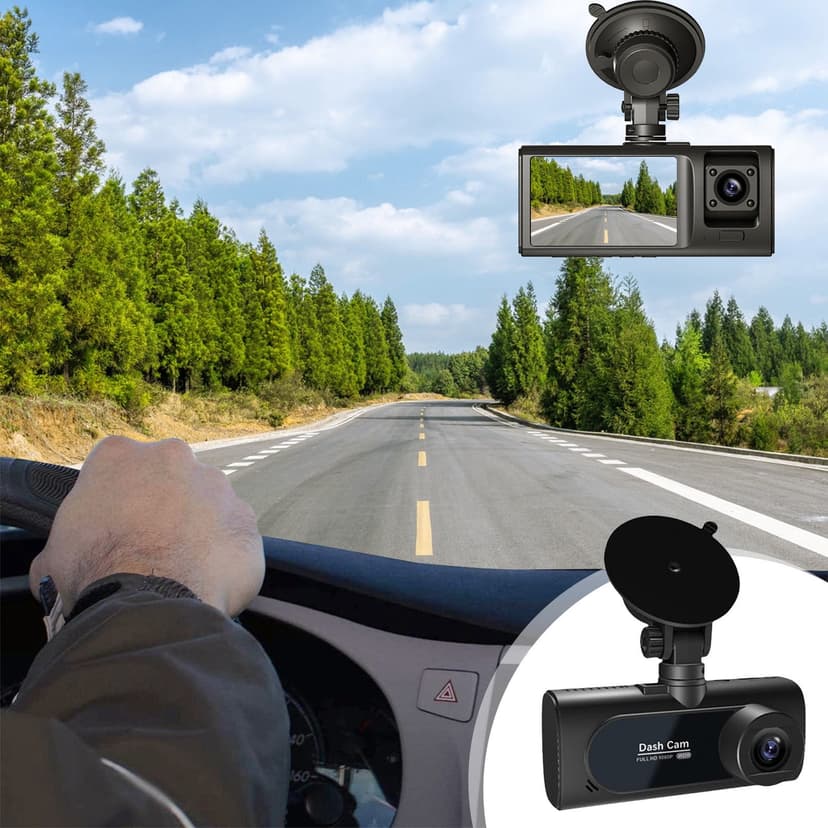 Chmadoxn Recordingl Dash Cam Front And Inside 1080P Driving Recorder For Cars With Nightc Vision/G Sensor/Parking Monitor/Loop Recording Dash cam