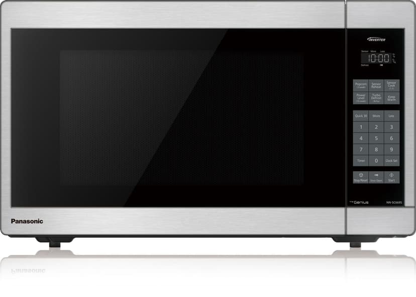 Panasonic NNSC669SC Mid Size Genius Inverter 1200 W High Power Microwave Oven, 7 Auto Cook Menus, Child Lock, Stainless Steel