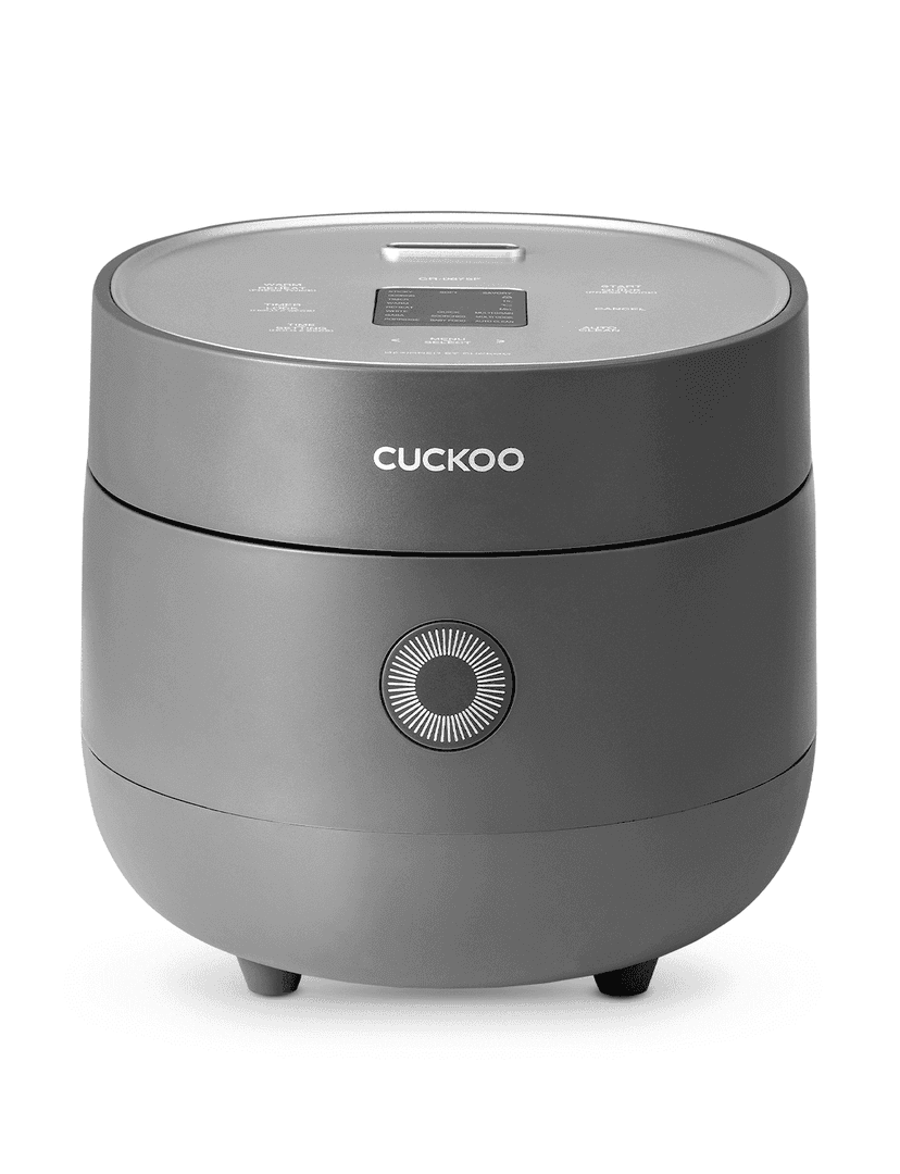 CUCKOO CR-0675FG 6-Cup (Uncooked) / 12-Cup (Cooked) Micom Rice Cooker with Nonstick Inner Pot, 13 Menu Modes, LCD Display, Fuzzy Logic Tech, Auto Clean (Gray)