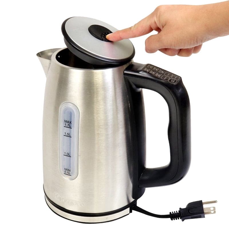 Kenmore Digital Cordless Electric Kettle, 1.7 L, Stainless Steel