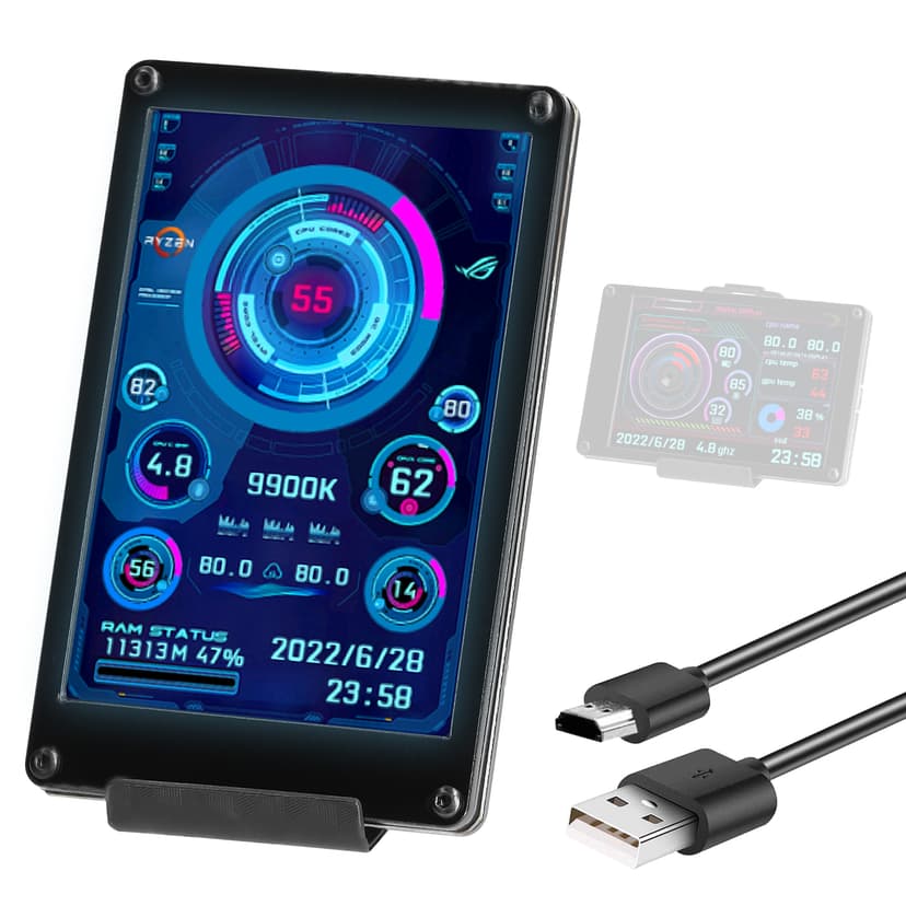 Display Screen,Inch Ips Lcd Cpu Sub-screen Support Lcd Monitor 3.5 Inch Ips Monitor Display Computers Monitor Cpu Sub-screen Computers Monitor Cpu Havou Papapi Display Screen 3.5 Buzhi