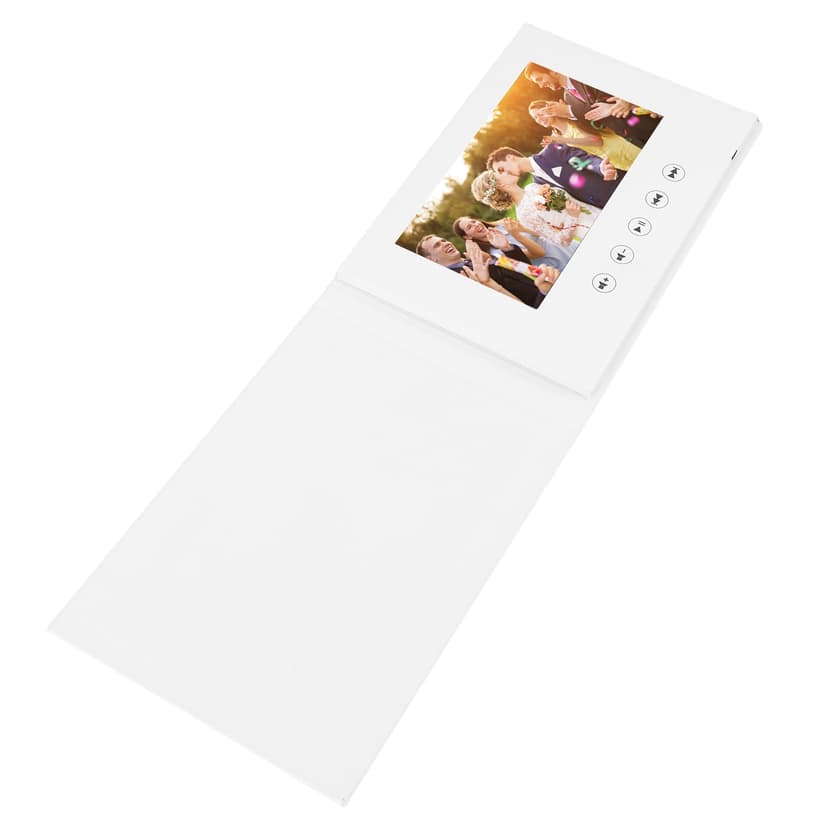 Portable Video Book Player for Wedding & Business - Video Greeting Card 720P HD Playback MP4 / AVI / MKV Support - 4:3 Display - Custom Ads & Promotions