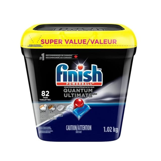 Finish® Quantum Ultimate® Dishwasher Detergent Pods, No pre rinse needed, For Deep clean & sparkling shine