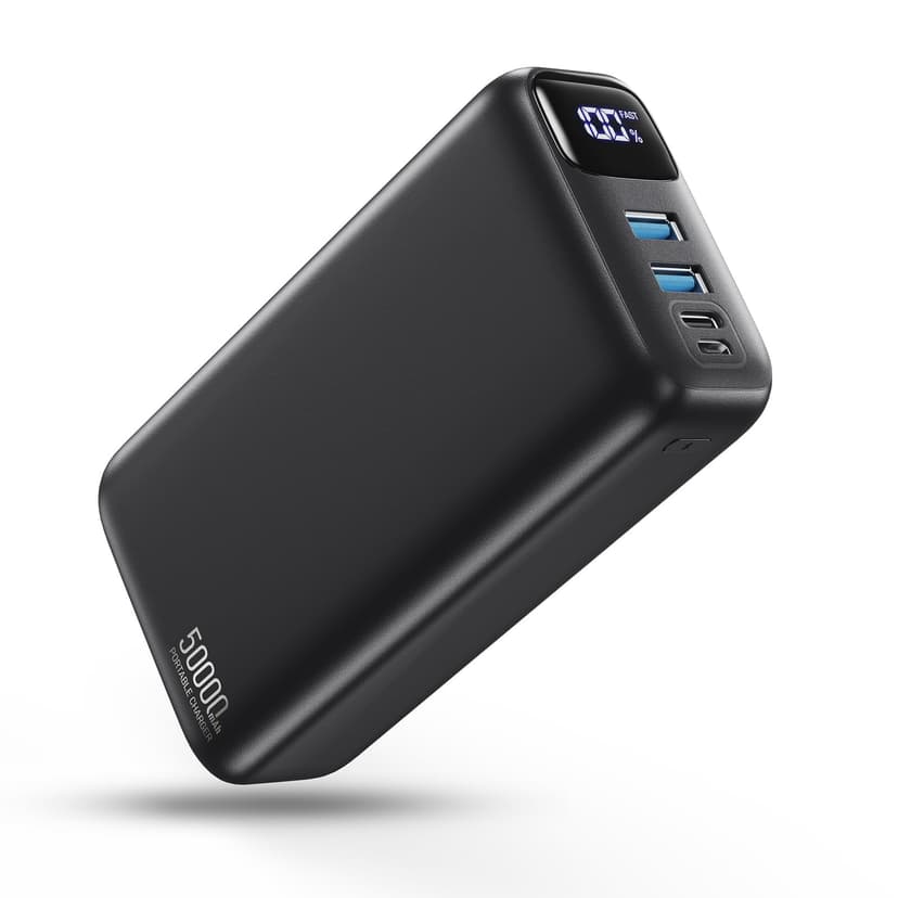 PIFFA 50000mAh Portable Charger Power Bank,22.5W Fast Charging Portable Phone Charge USB-C PQ3.0 QC4.0,LED Display, Battery Pack