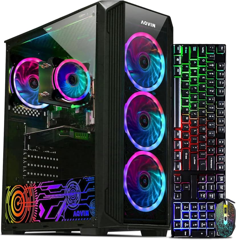 Gaming PC - Intel Core i7 Processor Upto 4.60GHz, Geforce RTX 3050 6GB GDDR6, 32GB DDR4 RAM, 512GB Nvme SSD,WiFi, Windows 11 Pro