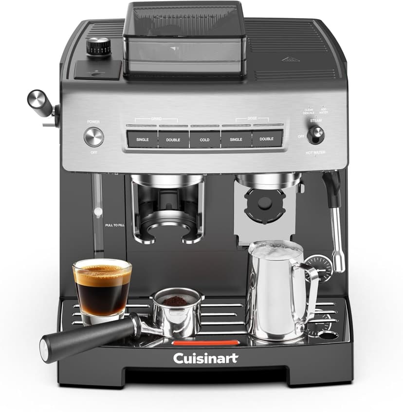 Cuisinart Espresso Bar™ Grind & Brew Machine, Espresso Maker with Milk Frother