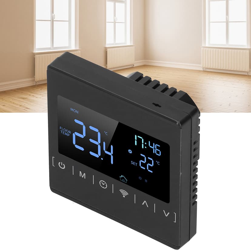 Floor Heating Controller, Wifi Programmable Thermostat One Touch for Home for Office
