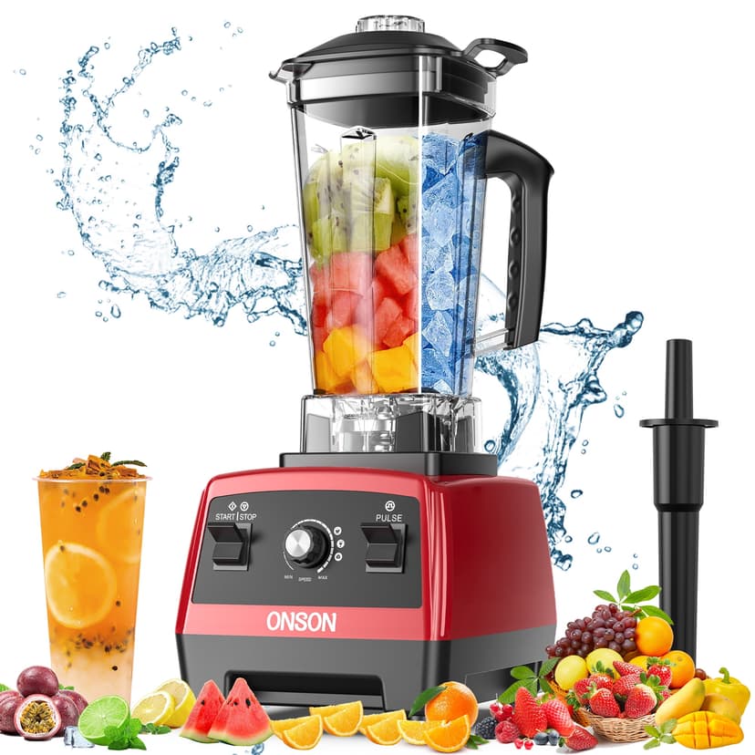 ONSON Smoothie Blender, 1800W High-Speed Countertop Blender, 70 Oz BPA-Free Jar for Shakes, Smoothies, Frozen Drinks & Ice Crushing