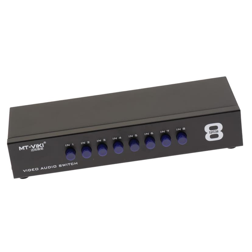 AV Switcher 8 Way Connection Stereo Composite Selection