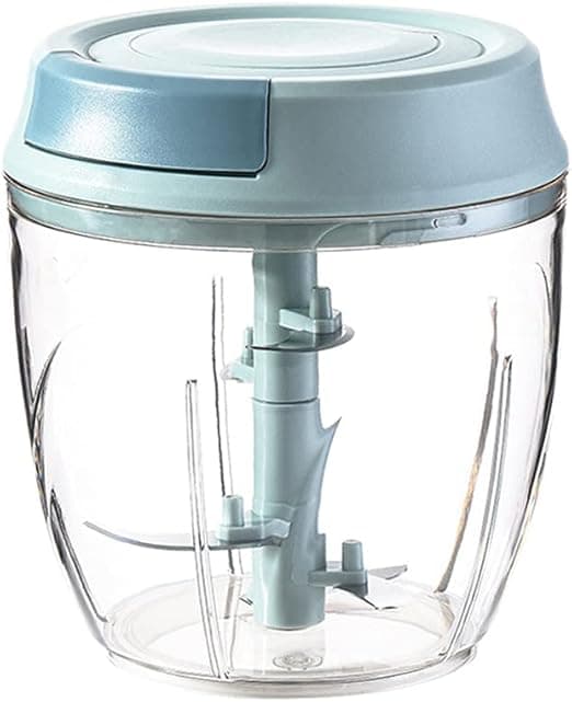 YSTIANN Manual Mini Garlic Chopper - Hand-Pull Food Processor for Vegetables, Portable Blender Mincer AZ78-3208