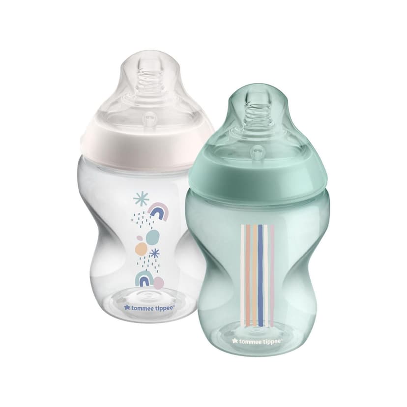 Tommee Tippee Closer to Nature Baby Bottles, Breast-Like Nipples with Anti-Colic Valve
